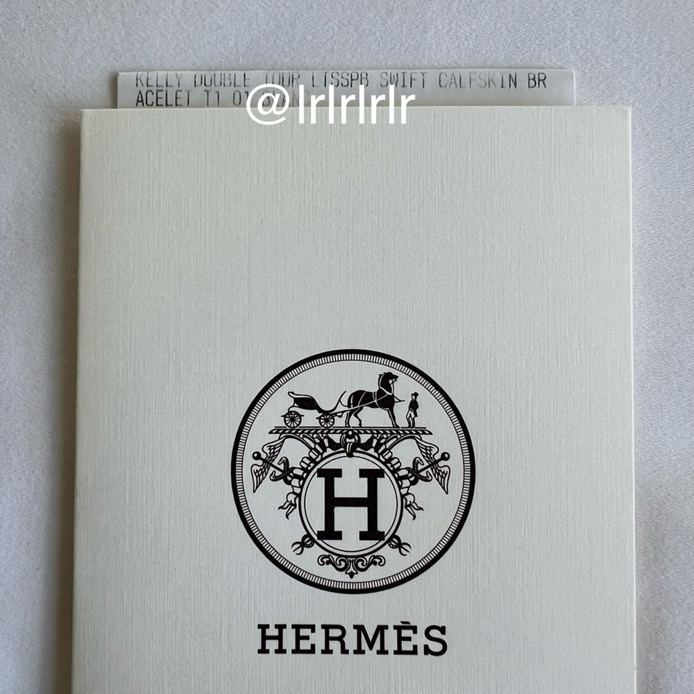 Hermes Kelly Double Tour Bracelet Craie Rose Gold Hardware T1 - Picture 8 of 8